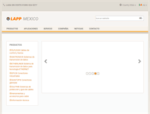 Tablet Screenshot of lappmexico.lappgroup.com