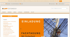 Desktop Screenshot of lappaustria.lappgroup.com