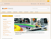 Tablet Screenshot of lappfrance.lappgroup.com