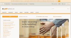 Desktop Screenshot of lappbenelux.lappgroup.com