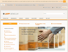 Tablet Screenshot of lappbenelux.lappgroup.com