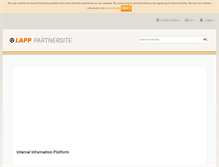 Tablet Screenshot of partnersite.lappgroup.com