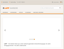 Tablet Screenshot of karriere.lappgroup.com