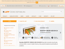 Tablet Screenshot of lappczech.lappgroup.com